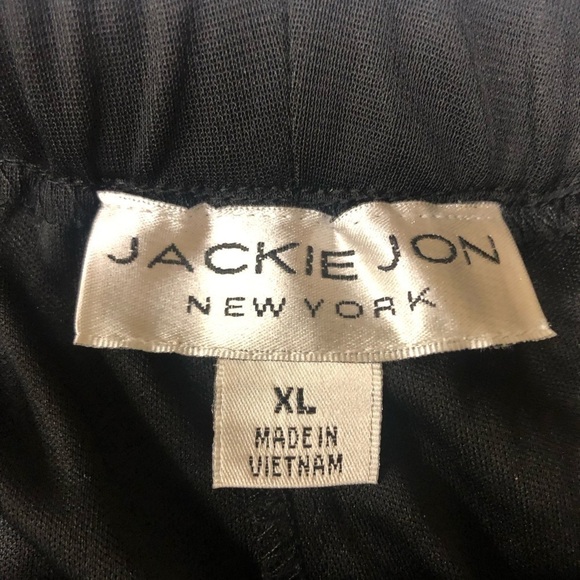 Jackie Jon New York Black Flowy Pull On Pants Size XL NWT - Picture 3 of 6